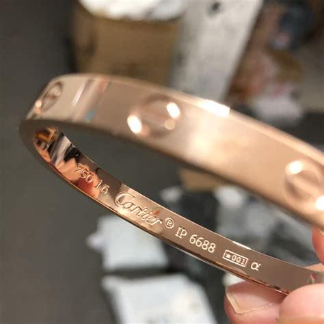 750 17 cartier ip 6688 price|Cartier love bracelet look real.